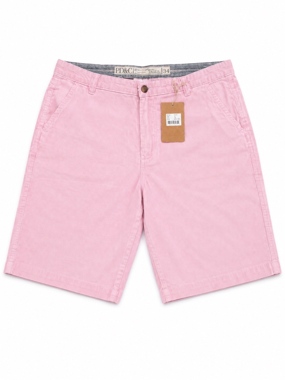 PD&C Light Pink Men’s Flat Front Shorts